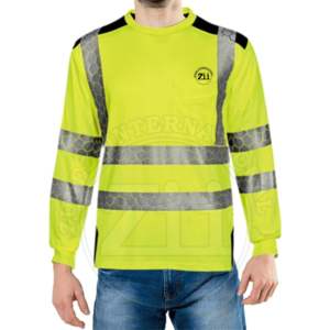 เสื้อแจ็คเก็ตทำงานฤดูหนาวแบบมีฮู้ดบุขนแกะ สะท้อนแสงหนาพิเศษ พร้อมไฟ LED  มองเห็นได้ชัดเจน มาตรฐาน ANSI Class 1 EN ISO 20471 - Product Image 4