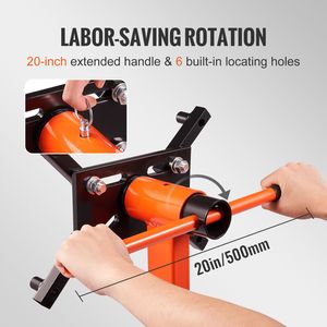 Supporto Girevole in Ghisa da 3/8 Tonnellate (750 Libbre) per Sollevatore Motore con Testa Regolabile a 360° e 4 Ruote - Strumento per Riparazione Auto - Product Image 4