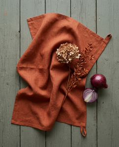 <b>Orange</b> Soft Cotton <b>Tea</b> <b>Towel</b> Quick-Dry Eco-Friendly Disposable for Kitchen Use - Product Image 2