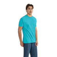 Camiseta Tultex para Level Apparel, Algodón, Color Azul Tahití, Nueva Llegada, Unisex, Impresión Digital, Tejido Transpirable, Personalizable