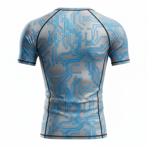 Custom printed rash guard for men women kids MMA BJJ jiu jitsu <b>no</b> gi training sublimated durable compression shirt wholesale - Product Image 2