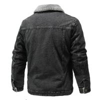 Veste en jean pour homme doublée en sherpa, manteau en jean chaud en polaire, veste de camionneur d'hiver, vêtement d'extérieur décontracté en coton, personnalisable OEM