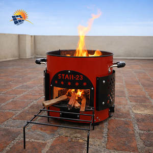 Poêle à bois d'intérieur haute performance en acier moderne avec bouclier thermique – Prix promotionnel par l'exportateur - Product Image 6