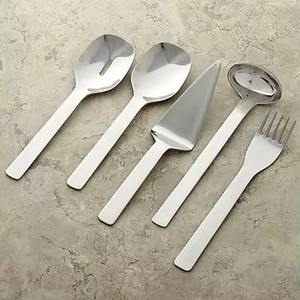 Ensemble de couverts en acier inoxydable finition argentée minimaliste, parfait pour le service quotidien et pour les invités, vente en gros depuis l'Inde - Product Image 5