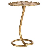 Table console moderne en laiton avec piétement surélevé, faite à la main, mobilier contemporain pour salon