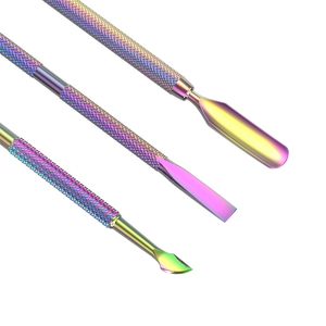 Pousse-cuticules professionnel en acier inoxydable léger et réutilisable, double usage, pour manucure et pédicure, avec logo personnalisé OEM de haute qualité - Product Image 2