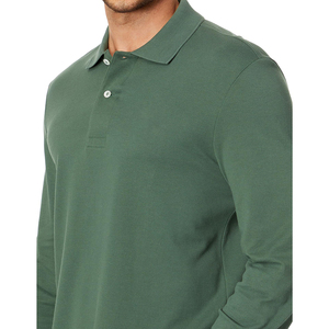 Polo à manches longues pour homme de qualité supérieure, professionnel et élégant, respirant - Product Image 3