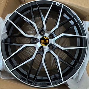 Jantes de voiture en alliage d'aluminium BLD Casting, finition noire usinée, 14 15 <span class=keywords><strong>16</strong></span> 17 <span class=keywords><strong>pouces</strong></span>, 5x100 5x114.3 840li 735li 740li 630 540 530 - Product Image 1