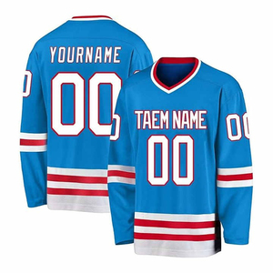 Maillot de hockey sur glace 2025, polyester de haute qualité, design personnalisé, impression par sublimation, logo brodé, uniforme de hockey personnalisé - Product Image 2