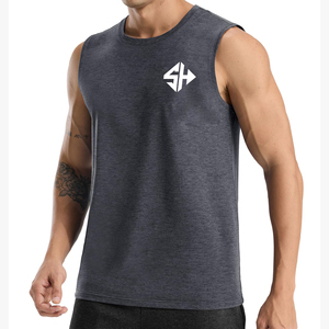100% Cotton Bodybuilding Brand Jogger Gym Singlet Training Bodybuilding Tank Top <b>Vest</b> Shirt Sleeveless Fitness Shirt For <b>Men</b> - Product Image 1