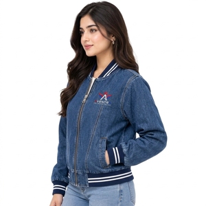 2026 <b>Women</b> Bomber <b>Jacket</b> <b>Windbreaker</b> Breathable Custom Logo Design Plus Size Winter Stand Collar Nylon OEM Service Best Selling - Product Image 2