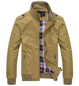 2026 Men Fashion Slim Stand <b>Jacket</b> Casual Windbreaker Coat for Spring Autumn <b>Jacket</b> with <b>Canvas</b> Outerwear New Hot Windbreaker - Product Image 5