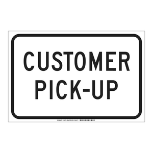 Panneau de signalisation PVC intérieur/extérieur Brady 12x18 po pour le commerce de détail et la logistique - Product Image 1
