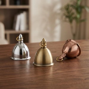 Premium Solid Brass Pooja Bell Handcrafted Temple Aarti Ghanti Traditional <b>Mandir</b> Prayer Bell Religious Worship Accessories - Product Image 1