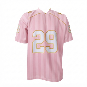 Custom Sublimated Sports Jersey Player Name Football Uniform Team Wear <b>Athletic</b> Apparel 100% Polyester V-neck Short Sleeve Plus - Product Image 1