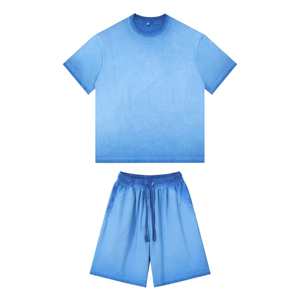 Wholesale Summer T Shirt and Shorts <b>Set</b> for Men Custom Design Comfortable Casual Sportswear OEM ODM - Product Image 2