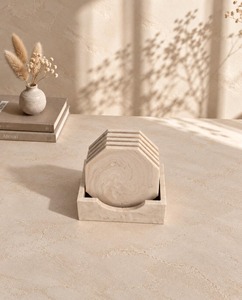 Best Selling <b>Marble</b> <b>Coaster</b> Set for Home Kitchen Dining Room Restaurant Cafe Hotel and Office Tabletop Available At Good Price - Product Image 1