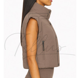 Chaleco Acolchado de Invierno de Alta Calidad Hecho en Pakistán, Ropa de Abrigo Corta para Mujer, Diseño Personalizado, Venta al Por Mayor, Ropa Tellus Impermeable - Product Image 3