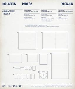 TXT YEONJUN NO LABELS : PARTIE 02 (Version Compacte) CD musical K-Pop (version coréenne en plastique et papier) pour tous les âges BW-154 - Product Image 2
