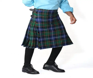 เดอร์สันผ้าตาหมากรุกขนาด5หลาแบบดั้งเดิมน้ำหนักหนัก24 "กระโปรงสำหรับผู้ชายดีไซน์ใหม่ - Product Image 6