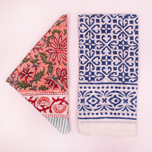 Élégant foulard carré pour femme en coton 100% imprimé au bloc, bandana, couvre-chef, mouchoir de qualité supérieure pour la randonnée, les voyages et les activités de plein air Craftjaipur - Product Image 5