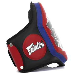 For Boxing Belly Protector <b>Red</b> Black Leather & PU <b>Material</b> Chest Guard for Kick Boxing MMA Training - Product Image 3