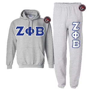 Zeta Phi Beta-chándal de lana bordado para mujer, traje de Jogging de estilo personalizado - Product Image 3