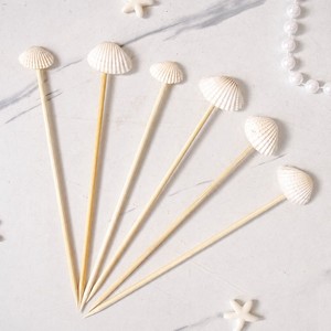 ไม้เสียบเปลือกหอยราคาถูกที่สุด ไม้เสียบค็อกเทล ของตกแต่งบาร์ - Product Image 6