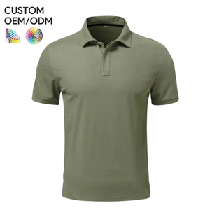 เสื้อผู้ชายแบบสั่งทำ ผ้าฝ้ายถัก 100% สีพื้น สำหรับเสื้อเชิ้ต พิมพ์ลายโลโก้ด้านหน้าด้วยความร้อน ระบายอากาศได้ดี แขนสั้น สไตล์ลำลอง รับผลิตแบบ OEM/ODM จำนวนมาก - Product Image 3