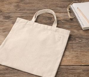 Sacs de courses en coton à poignée courte, personnalisables, écologiques, en matériau solide, prix d'usine en gros, en vente - Product Image 4