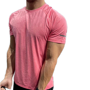 Camiseta Deportiva de Verano para Hombre, Talla Adulto, Lisa, de Manga Corta, Secado Rápido, Cuello Redondo, Informal - Product Image 3
