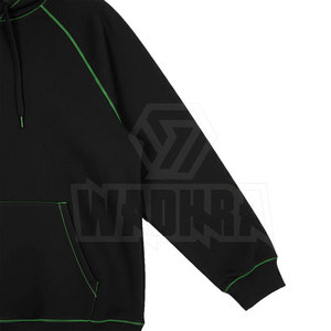 บริการ OEM ขายส่ง เสื้อฮู้ดดี้ผู้หญิงทรงโอเวอร์ไซส์ สำหรับฤดูหนาว สไตล์ลำลอง เป็นมิตรกับสิ่งแวดล้อม น้ำหนักเบา สีพื้น  รับสั่งทำสีและโลโก้ - Product Image 6