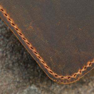 Portefeuille à enveloppes en cuir véritable de qualité supérieure, fermeture éclair sécurisée, compartiments spacieux, design minimaliste pour la gestion budgétaire et les voyages. - Product Image 5