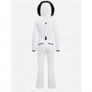 Combinaison de ski pour homme personnalisée, imperméable, coupe-vent, combinaison de neige chaude pour l'hiver avec capuche en fourrure amovible, polyester 220g - Product Image 4
