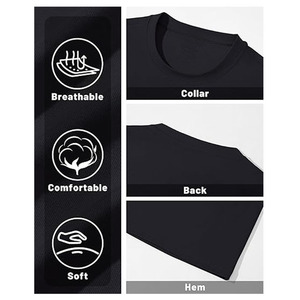 Camisas Casuales de Manga Corta para Hombre, 100% Algodón, Cuello Redondo, con Bolsillo, Corte Regular, Color Sólido, Secado Rápido, Transpirables, para Primavera y Otoño - Product Image 6