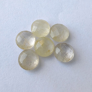 Pierres précieuses naturelles de préhnite verte, rondes, taille briolette, taille à carreaux, calibrées, vente en gros, toutes tailles disponibles - Product Image 1