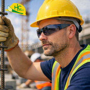 Gafas de Seguridad sin Marco de Policarbonato P802-A, Resistentes a Impactos, Protección UV, Diseño Ligero y Duradero para Obras de Construcción - Product Image 5