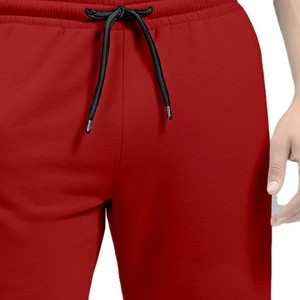 Ensemble T-shirt et short rouge 2026 pour homme – Style streetwear décontracté et personnalisé pour l'été, deux pièces, 100 % coton, séchage rapide - Product Image 5