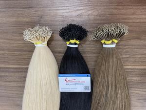 Meilleure vente 100% Remy Cheveux Humains Nano Anneau Extensions de Cheveux Cuticules Alignés Nano Pointe Extensions - Product Image 4