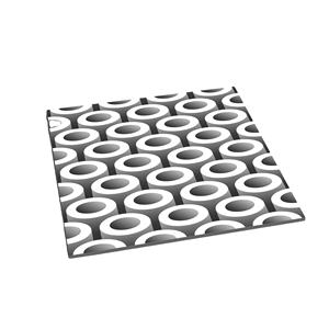 Meilleures ventes Nouveau design Carrelage mosaïque en porcelaine émaillée mate gris et blanc, motif rond, pour revêtement mural 3D, crédence et sol, finition parfaite - Product Image 1