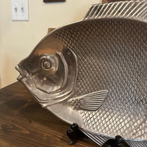 Bandeja de Servir Clásica de Aluminio Fundido con Forma de Pez, Ideal para Servir Mariscos, Decoración del Hogar de Estilo Costero y Uso en la Mesa de Comedor, de la India - Product Image 6