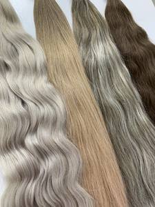 Fábrica al por mayor 10A Grado 100% Virgen Remy Color de cabello natural Extensiones de cabello humano vietnamita Cabello liso a granel para trenzar - Product Image 2