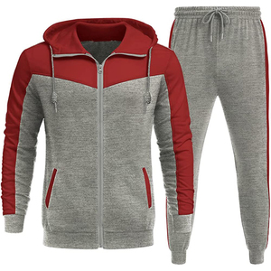 Chándal informal de invierno para hombre, de poliéster gris de alta calidad, con cremallera de un cuarto y manga larga, venta al por mayor 2026 - Product Image 6