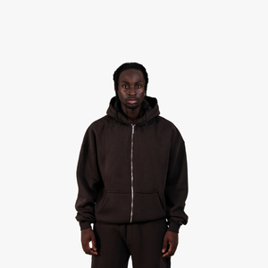 Conjunto Deportivo Unisex de Alta Calidad, Sudadera con Capucha y Pantalones Deportivos de Algodón de 450 g/m², Corte Holgado, con Cremallera y Logotipo Personalizado - Product Image 2