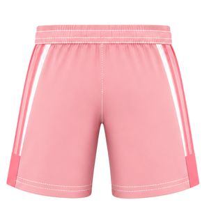 Pantalones Cortos de Rugby Rosa Bebé y Blanco Personalizados, Uniforme de Equipo, Transpirable, Ligero, Ropa Deportiva Personalizada para Entrenamiento, Rendimiento Atlético - Product Image 2