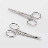Ciseaux à cuticules professionnels, courbés, en acier inoxydable, pour droitiers, durables, outil de manucure de précision, nouveau design