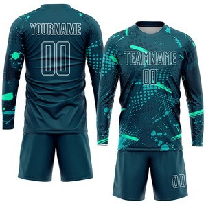 Uniforme de fútbol personalizado, camiseta y pantalones cortos para hombre, transpirable, de secado rápido, ropa deportiva de fútbol. - Product Image 5