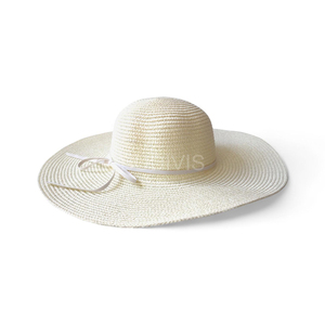 Chapeau Fedora Souple en Polyester pour Femme, Conception Personnalisée, Bord Large Réglable, Ruban Noir, Accessoire d'Été pour Plage et Extérieur - Product Image 4