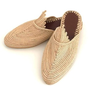 <b>Moroccan</b> raphia Shoes, raphia <b>slippers</b>,birthday gift, Traditional rafia <b>slippers</b>, rafia Babouches,gift for her, Handmade Raphia - Product Image 1