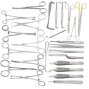 Juego de Instrumentos Quirúrgicos Reutilizables de Acero Inoxidable para Cirugía de Hernia, 61 Piezas, para Herniorrafía General y Apendicectomía Ventral - Product Image 5